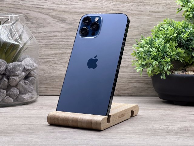 Hibátlan iPhone 12 Pro Max Pacific Blue 128GB 2 ÉV Garanciával Számlával