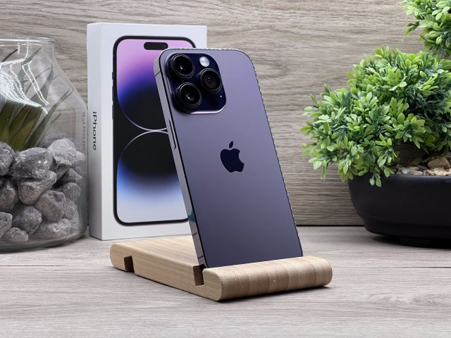 iPhone 14 Pro Deep Purple 128GB 2 ÉV Garanciával Számlával 93% Akksi