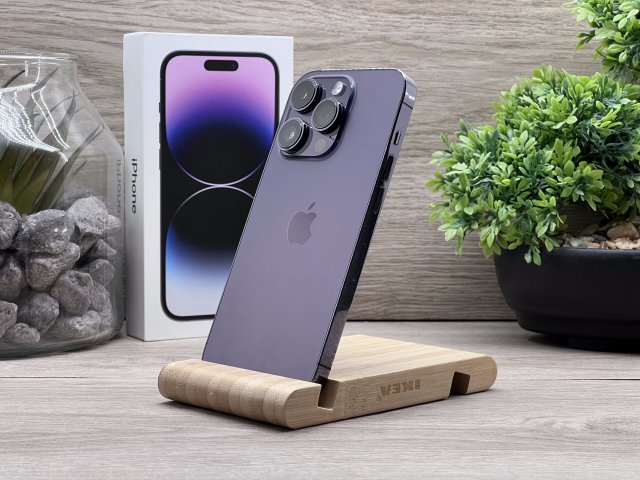 iPhone 14 Pro Deep Purple 128GB 2 ÉV Garanciával Számlával 93% Akksi