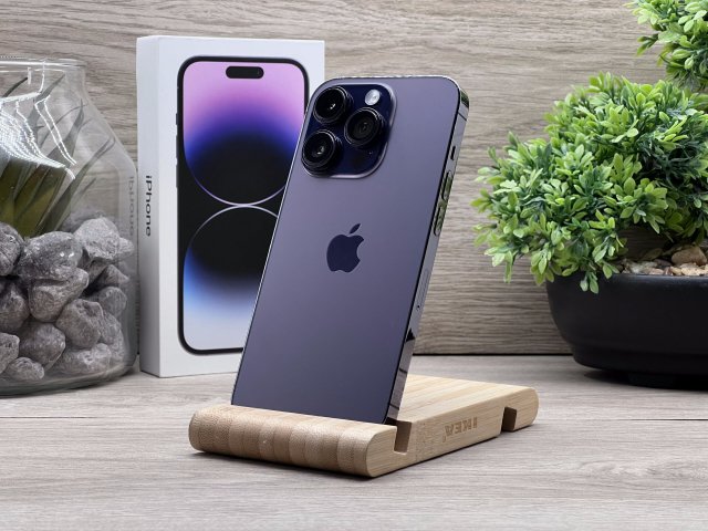 iPhone 14 Pro Deep Purple 128GB 2 ÉV Garanciával Számlával 93% Akksi