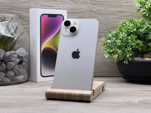 Hibátlan iPhone 14 Starlight 128GB 2 ÉV Garanciával Számlával 93% Akksi