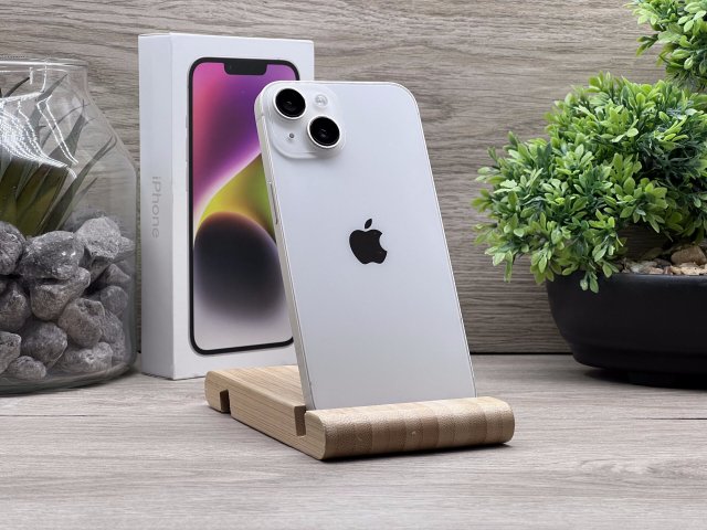 Hibátlan iPhone 14 Starlight 128GB 2 ÉV Garanciával Számlával 93% Akksi