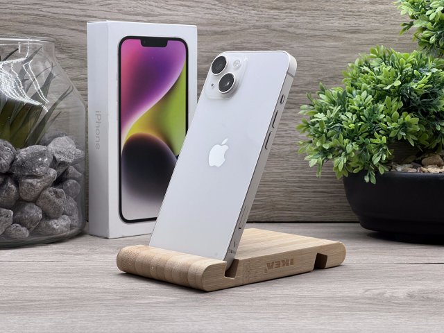 Hibátlan iPhone 14 Starlight 128GB 2 ÉV Garanciával Számlával 93% Akksi