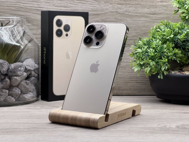 Hibátlan iPhone 13 Pro Gold 128GB 2 ÉV Garanciával Számlával 100% Akksi