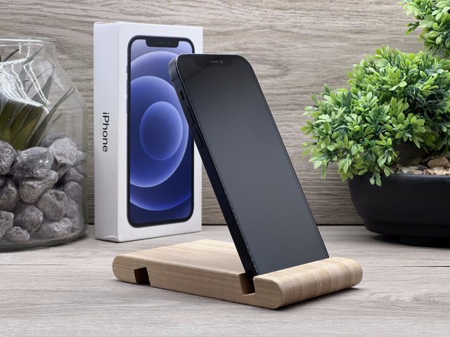 iPhone 12 Black 64GB 2 ÉV Garanciával Számlával 93% Akksi