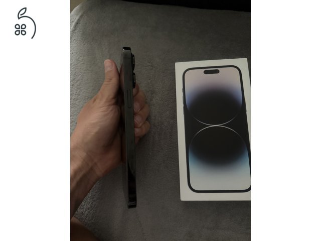 Eladó iPhone 14 Pro Max 256GB Kártyafüggetlen 100%-os gyári akkumulátor, Space Black, 5 hónapos.Csere nem érdekel!