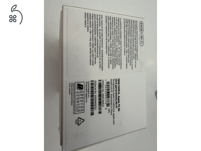 Apple TV 4K 3rd Gen. 64GB Újszerű/2026.04.10.Apple Gar./p4494