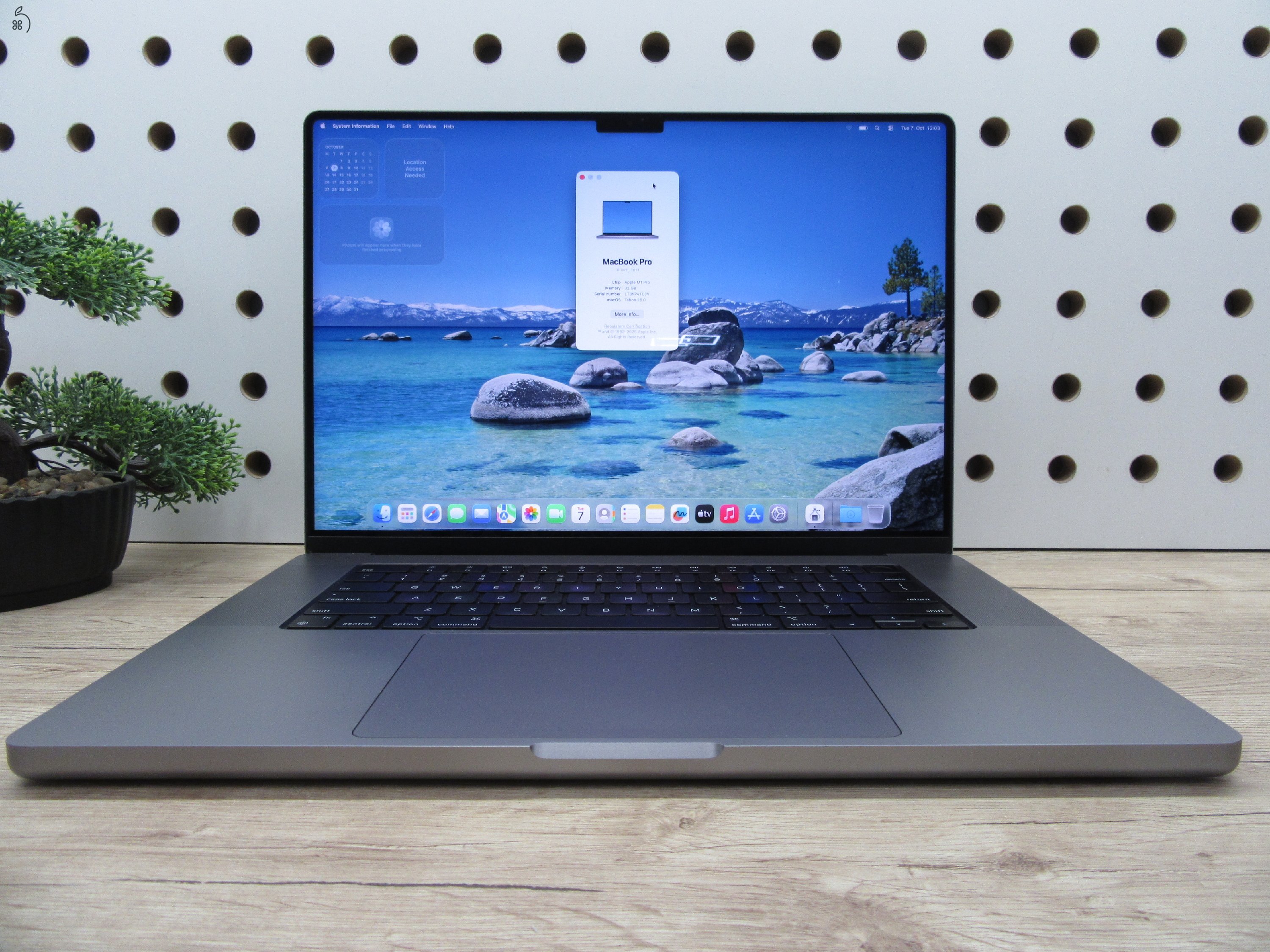 Apple MacBook Pro 16 (2021, M1 Pro) – Liquid Retina XDR, ProMotion 120 Hz, 32 GB RAM – 512 GB SSD – Használt, karcmentes (USA bill.) – 84% akku (208 ciklus) – 3 hónap garancia