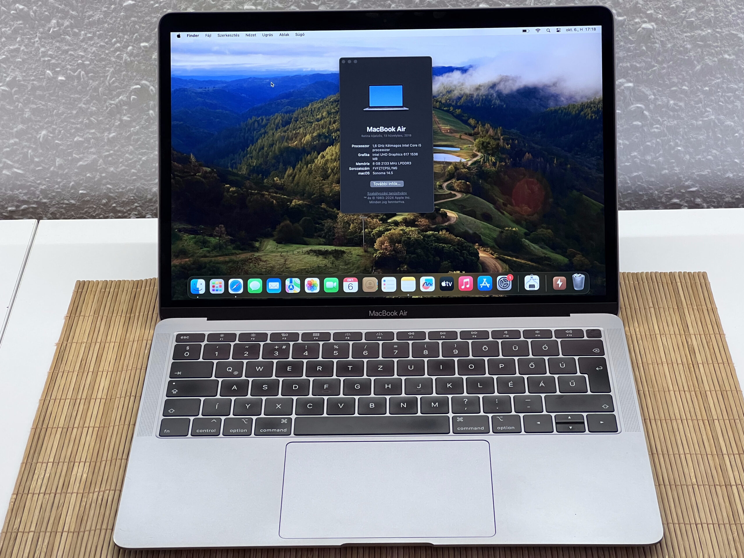 Hibátlan MacBook Air i5 2019 13”128GB 8GB2 ÉV Garanciával Számlával