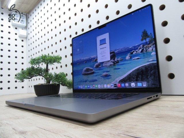 Apple MacBook Pro 16 (2021, M1 Pro) – Liquid Retina XDR, ProMotion 120 Hz – 32 GB RAM / 512 GB SSD – Használt, karcmentes (USA bill.) – 86% akku (209 ciklus) – 3 hónap garancia