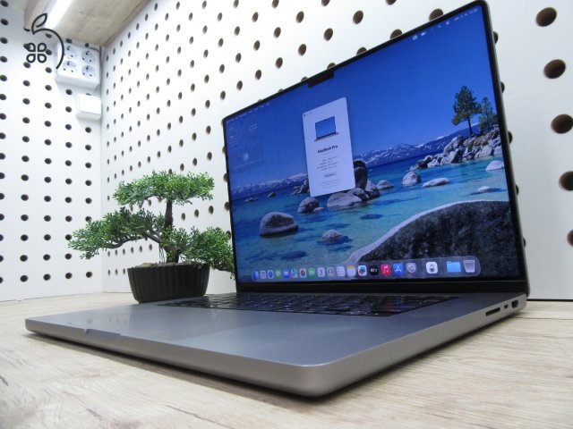 Apple MacBook Pro 16 (2021, M1 Pro) – Liquid Retina XDR, ProMotion 120 Hz, 32 GB RAM – 512 GB SSD – Használt, karcmentes – 92% akku (335 ciklus) – 3 hónap garancia - USA Bill