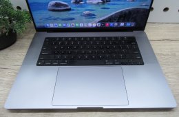 Apple MacBook Pro 16 (2021, M1 Pro) – Liquid Retina XDR, ProMotion 120 Hz, 32 GB RAM – 512 GB SSD – Használt, karcmentes – 92% akku (335 ciklus) – 3 hónap garancia - USA Bill