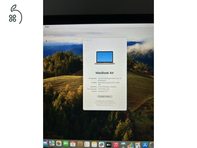 MacBook Air (Retina, 13 hüvelykes, 2019)