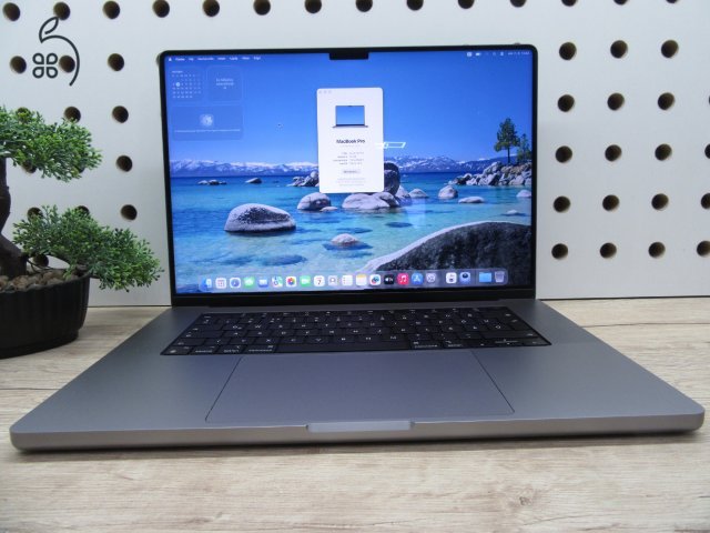 Apple MacBook Pro 16 (2021, M1 Pro) – Liquid Retina XDR, ProMotion 120 Hz – 32 GB RAM / 512 GB SSD – Használt, szép állapot – 86% akku (463 ciklus) – 3 hónap garancia