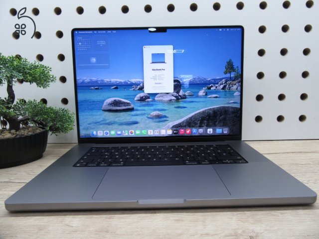 Apple MacBook Pro 16 (2021, M1 Pro) – Liquid Retina XDR, ProMotion 120 Hz – 16 GB RAM / 1 TB SSD – Használt, karcmentes – 87% akku (107 ciklus) – 3 hónap garancia