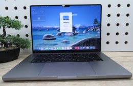 Apple MacBook Pro 16 (2021, M1 Pro) – Liquid Retina XDR, ProMotion 120 Hz – 16 GB RAM / 1 TB SSD – Használt, karcmentes – 87% akku (107 ciklus) – 3 hónap garancia