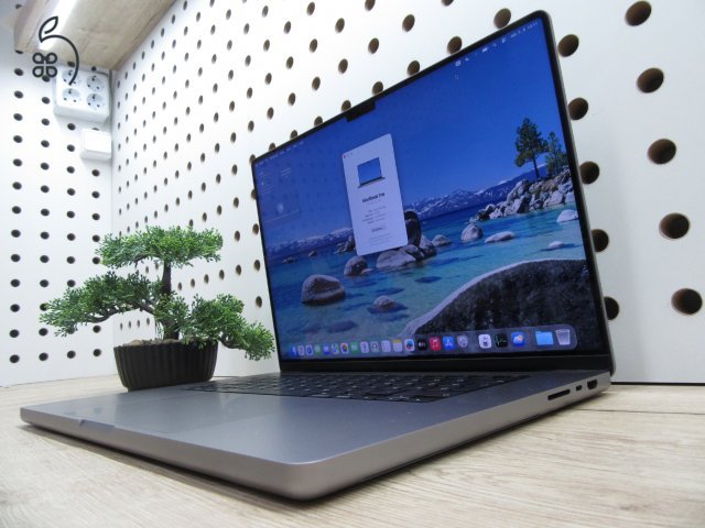 Apple MacBook Pro 16 (2021, M1 Max) – Liquid Retina XDR, ProMotion 120 Hz, 32-magos GPU – 32 GB RAM / 1 TB SSD – Használt, karcmentes – 80% akku (603 ciklus) – 3 hónap garancia
