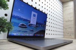 Apple MacBook Pro 16 (2021, M1 Max) – Liquid Retina XDR, ProMotion 120 Hz, 32-magos GPU – 32 GB RAM / 1 TB SSD – Használt, karcmentes – 80% akku (603 ciklus) – 3 hónap garancia