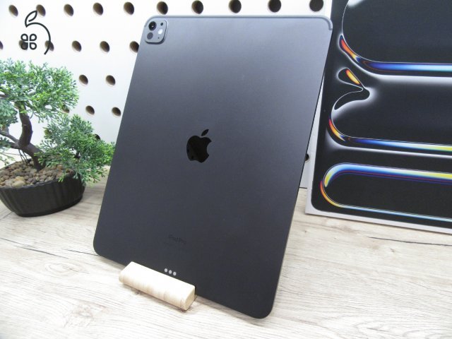 Apple iPad Pro 13″ (M4) – Ultra Retina XDR (Tandem OLED), ProMotion 120 Hz, Pencil Pro – 256 GB – Használt, karcmentes – Wi-Fi – Garancia 2025. 05. 29-ig