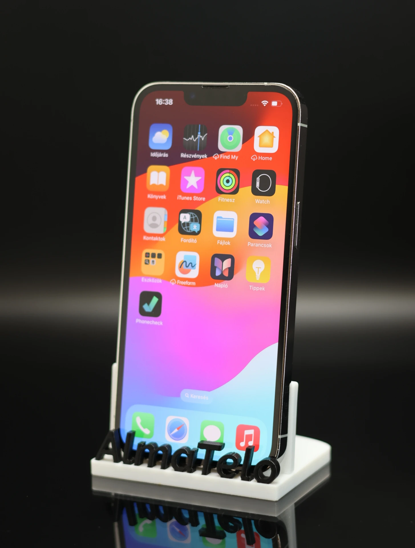 Apple iPhone 13 Pro 128 GB Silver 100% akku - 12 HÓ GARANCIA