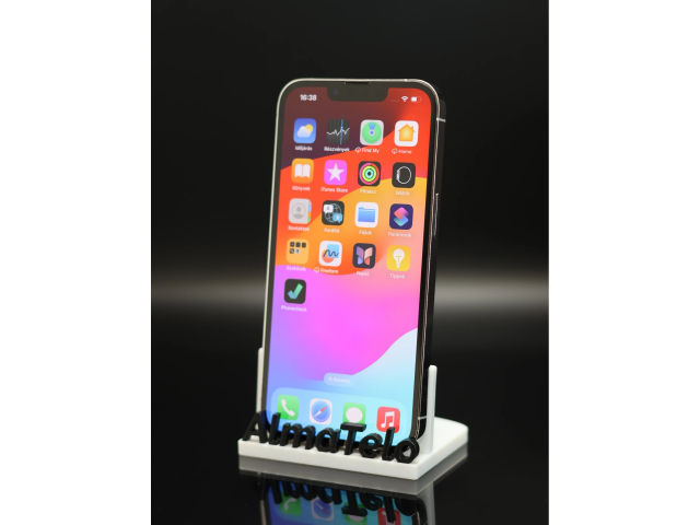 Apple iPhone 13 Pro 128 GB Silver 100% akku - 12 HÓ GARANCIA