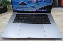 Apple MacBook Pro 16 (2021, M1 Pro) – 16″ XDR, ProMotion 120 Hz, 16 GB / 512 GB – Használt, szép állapot – 82% akku (582 ciklus) – 3 hónap garancia