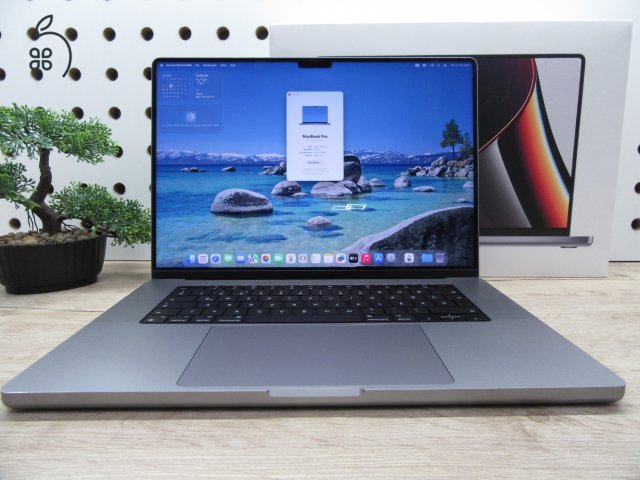 Apple MacBook Pro 16 (2021, M1 Pro) – 16″ XDR, ProMotion 120 Hz, 16 GB / 512 GB – Használt, szép állapot – 82% akku (582 ciklus) – 3 hónap garancia
