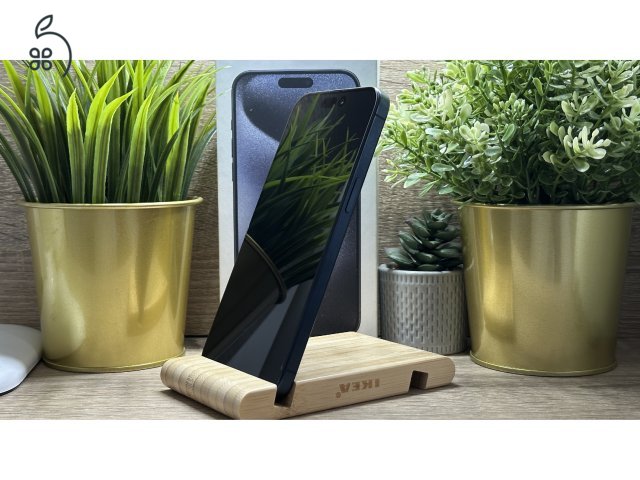 iPhone 15 Pro Max 128GB Kék, Független - 1 Év Garancia, Számla 
