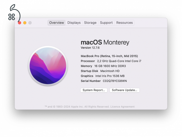 MacBook Pro 15” (Retina, Mid 2015) 1TB SSD