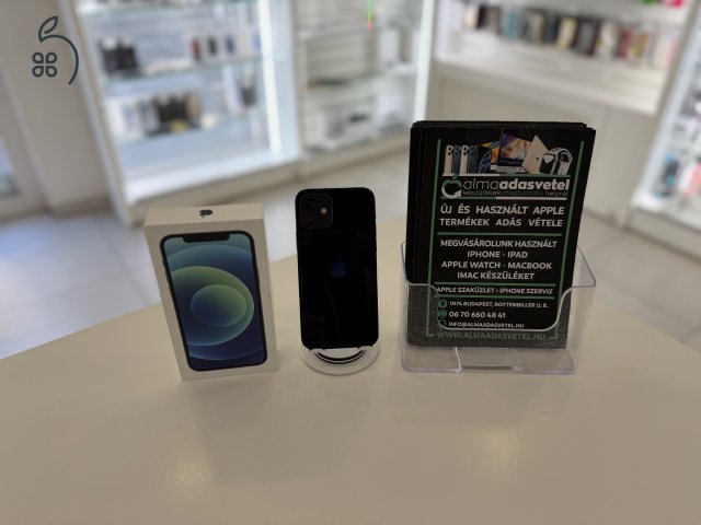 iPhone 12 64GB Yettel Használt/1-3 hónap gar./Akku 100%6p4497