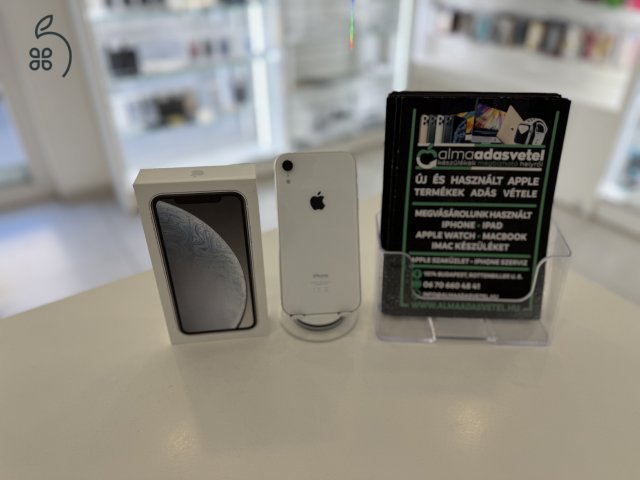 iPhone XR 128GB Yettel Újszerű/1-3 hónap gar./Akku 80%/p4498