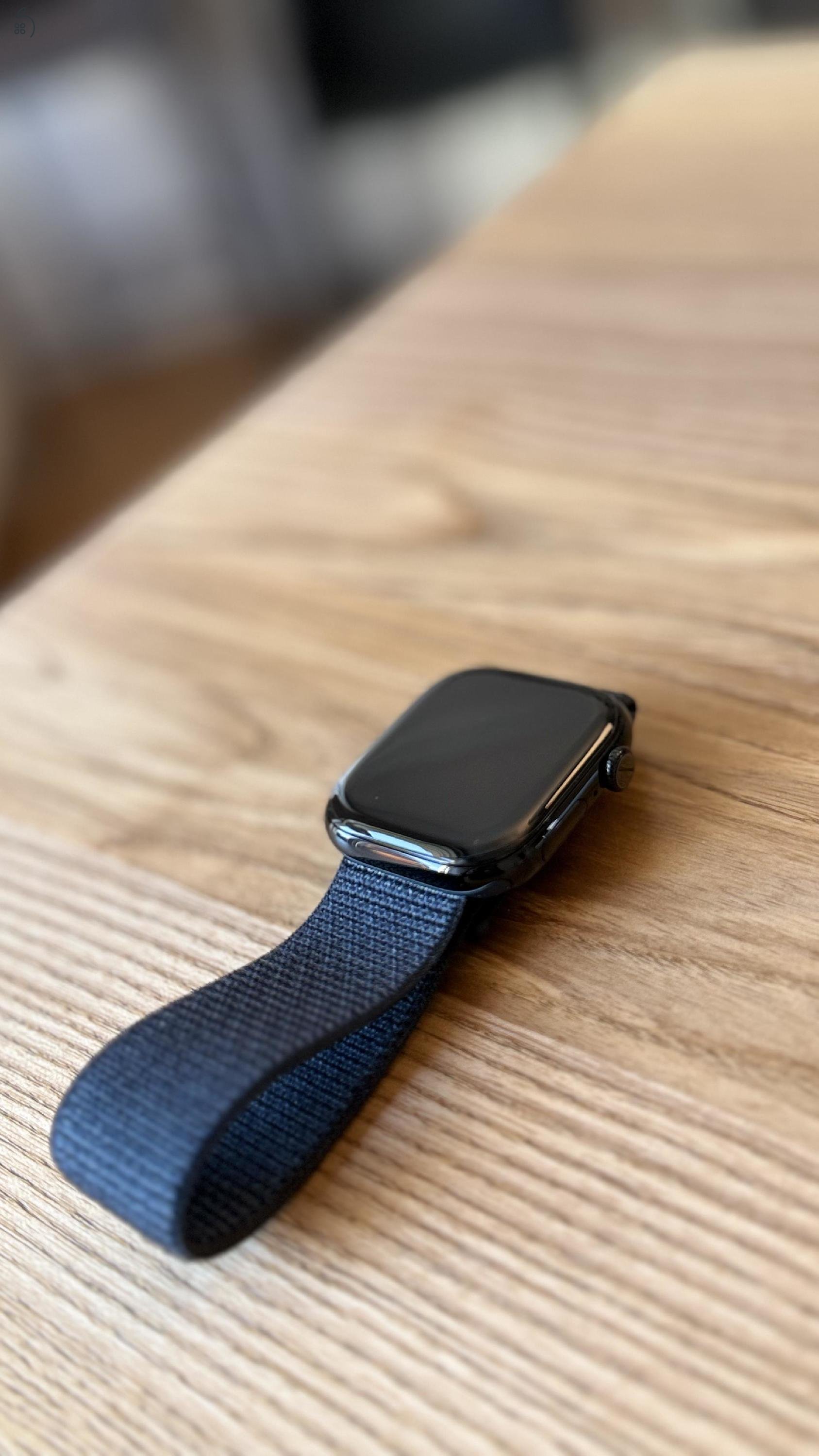 Apple Watch Series 10 – 46mm Jet Black (Cellular) – újszerű, 100% akku, 2 év garancia