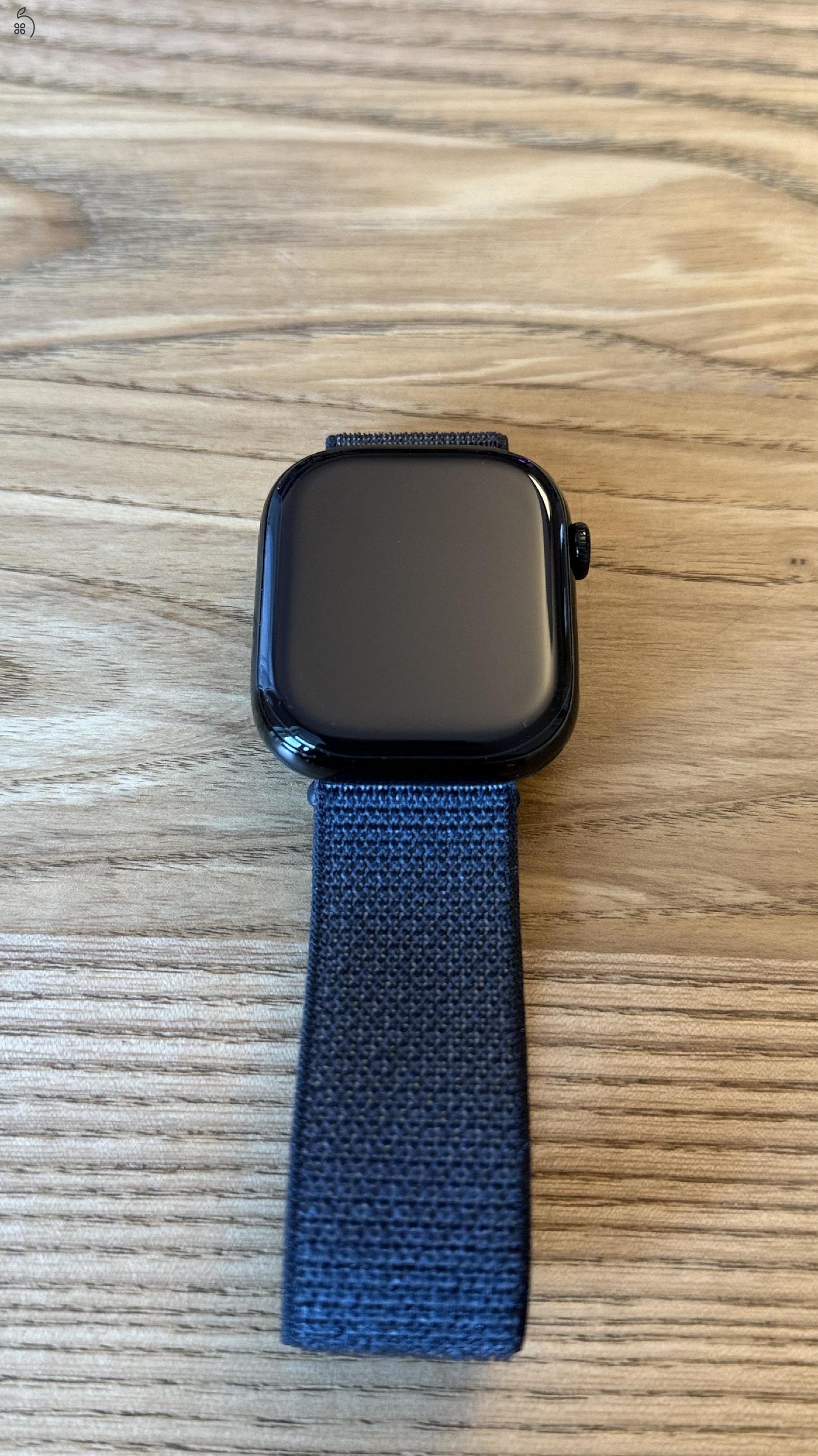 Apple Watch Series 10 – 46mm Jet Black (Cellular) – újszerű, 100% akku, 2 év garancia
