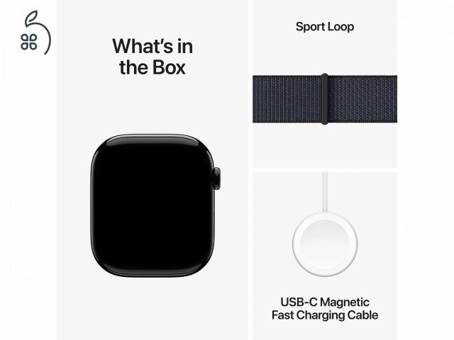 Apple Watch Series 10 – 46mm Jet Black (Cellular) – újszerű, 100% akku, 2 év garancia