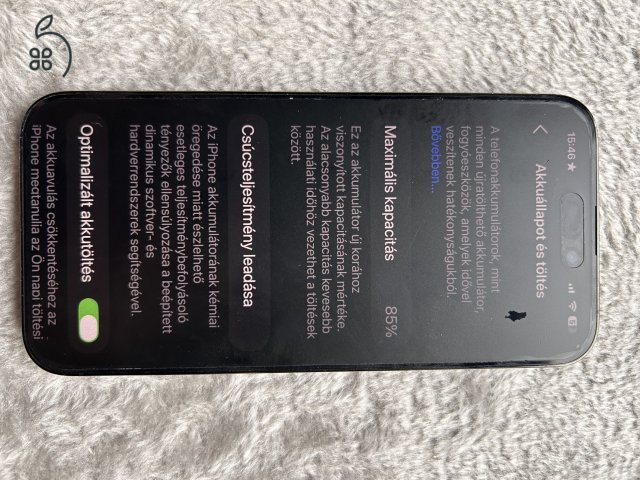 Eladó Iphone 14 Pro Max 128 GB, asztro fekete