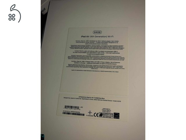 Eladó IPad Air 4, 64GB, Wifi, Sky Blue újszerű állapotban, Pencillel, billentyűzettel.