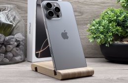 Hibátlan iPhone 16 Pro Max Natural Titanium 256GB 2 ÉV Garanciával Számlával 98% Akksi