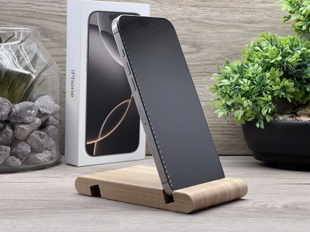 Hibátlan iPhone 16 Pro Max Natural Titanium 256GB 2 ÉV Garanciával Számlával 98% Akksi