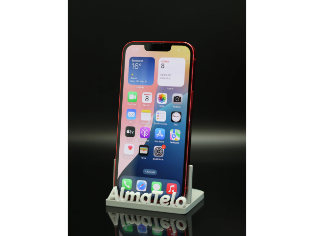 Apple iPhone 13 128 GB PRODUCT RED 100% akku - 12 HÓ GARANCIA