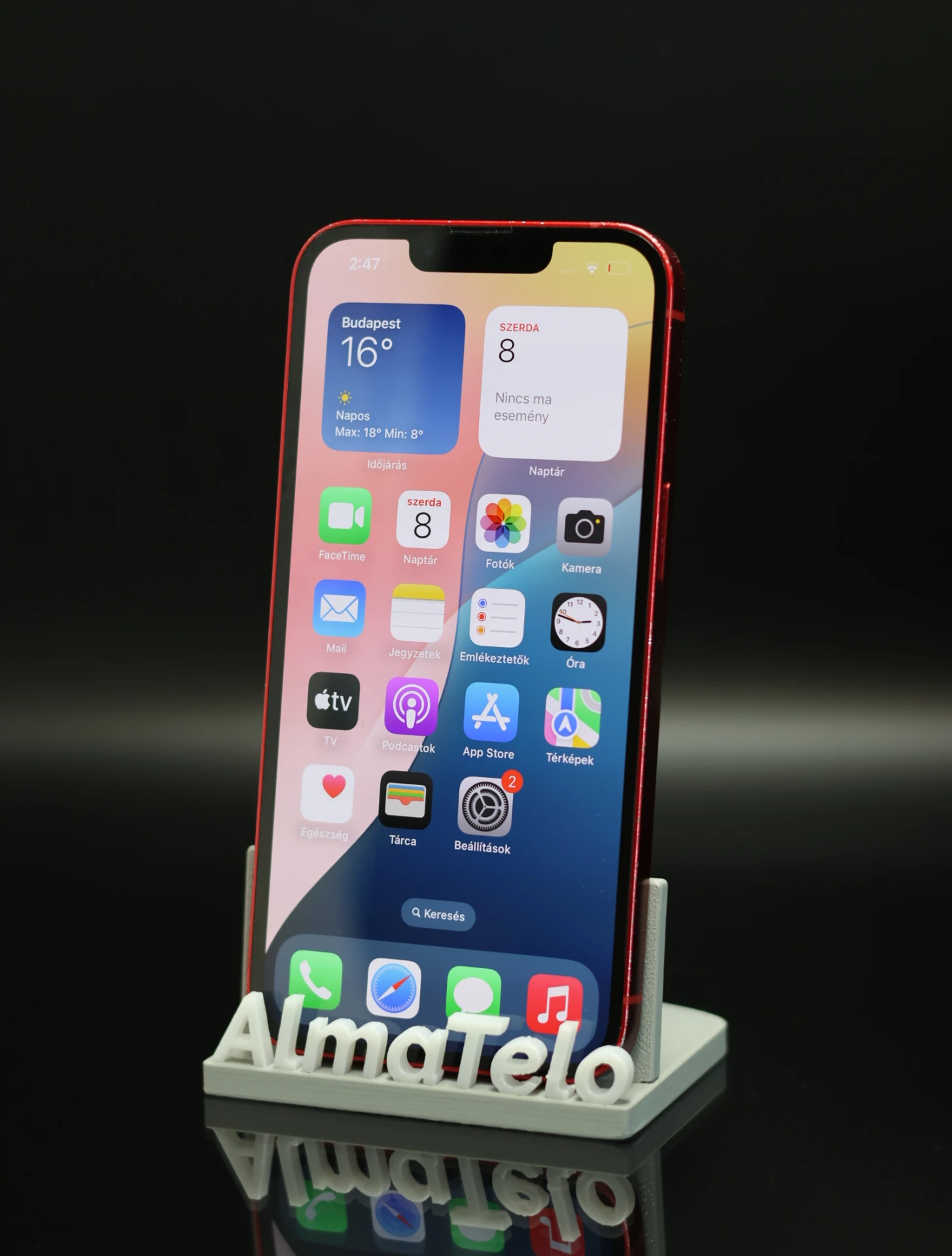 Apple iPhone 13 128 GB PRODUCT RED 100% akku - 12 HÓ GARANCIA