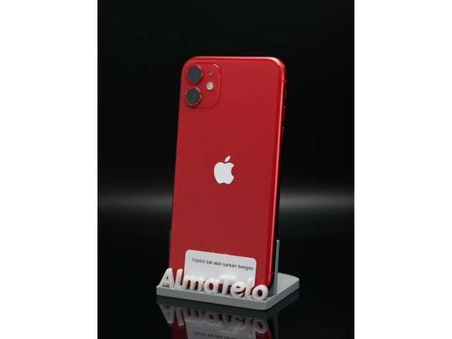 Apple iPhone 11 128 GB PRODUCT RED 100% akku - 12 HÓ GARANCIA