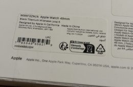 Milanese Loop Apple Watch Ultra 49mm fekete titan szíj - új - 