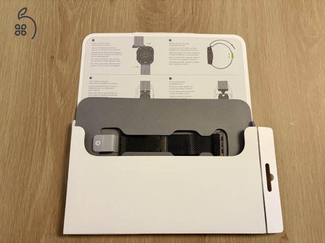 Milanese Loop Apple Watch Ultra 49mm fekete titan szíj - új - 