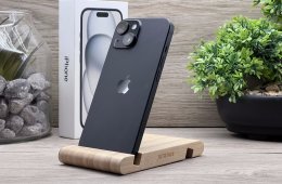 Hibátlan iPhone 15 Black 128GB 2 ÉV Garanciával Számlával 93% Akksi