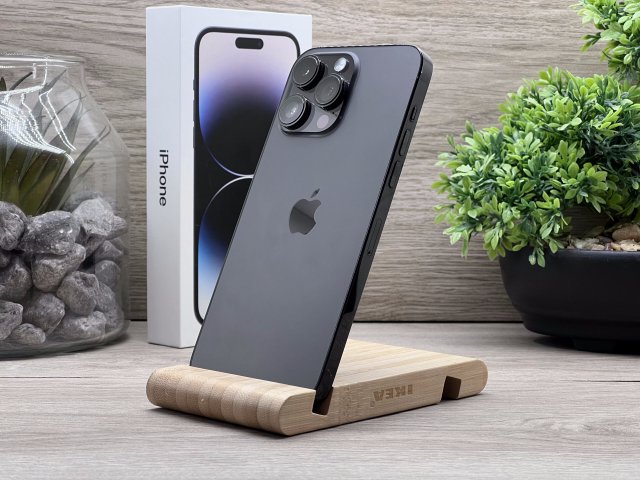 Hibátlan iPhone 14 Pro Max Space Black 128GB 2 ÉV Garanciával Számlával 94% Akksi
