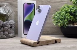 iPhone 14 Purple 128GB 2 ÉV Garanciával Számlával 91% Akksi