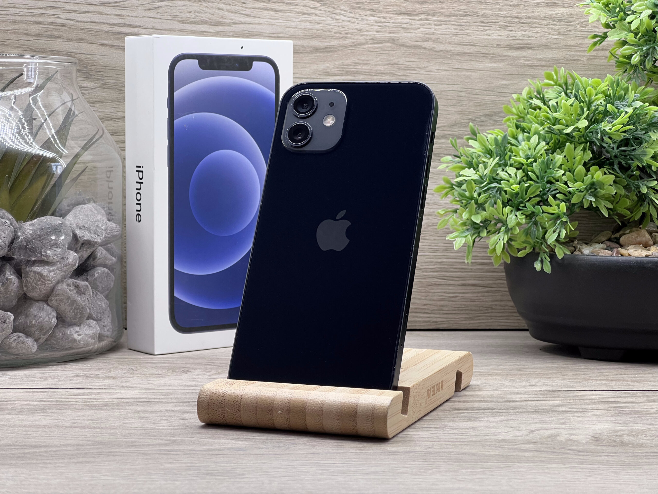 iPhone 12 Black 128GB 2 ÉV Garanciával Számlával 100% Akksi