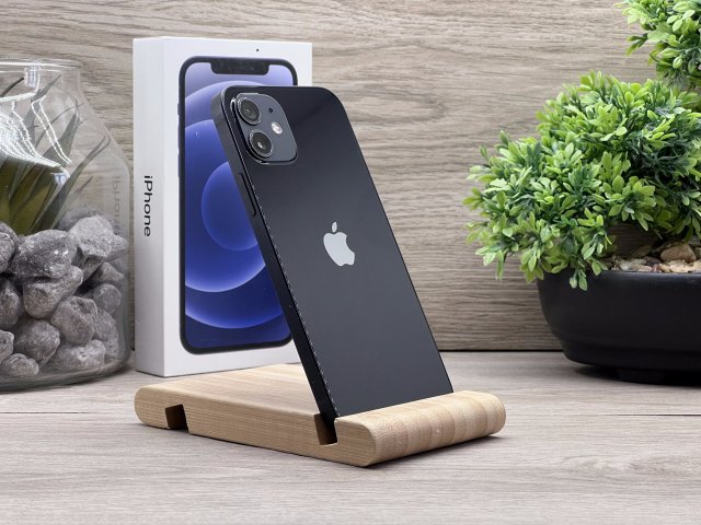 iPhone 12 Black 128GB 2 ÉV Garanciával Számlával 100% Akksi