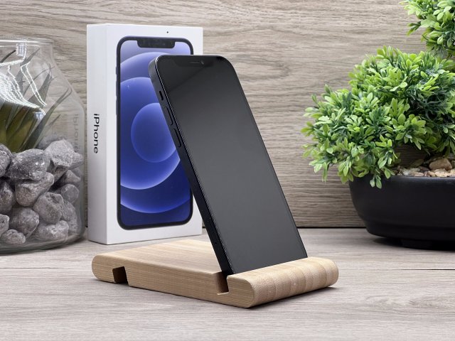 iPhone 12 Black 128GB 2 ÉV Garanciával Számlával 100% Akksi