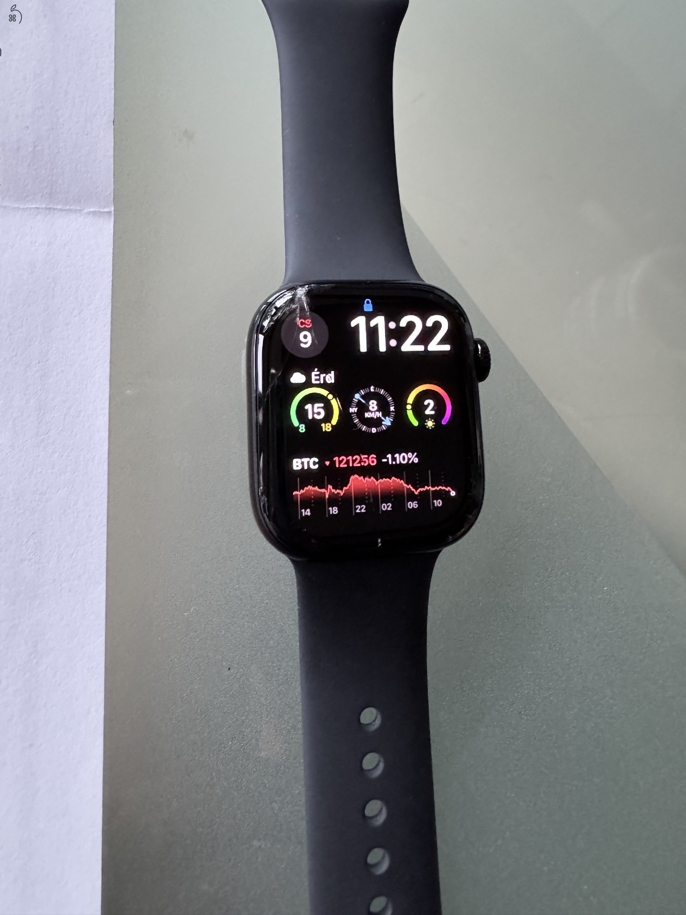 Új Apple Watch Series 10 GPS Jetblack 42mm Okosóra óra karóra